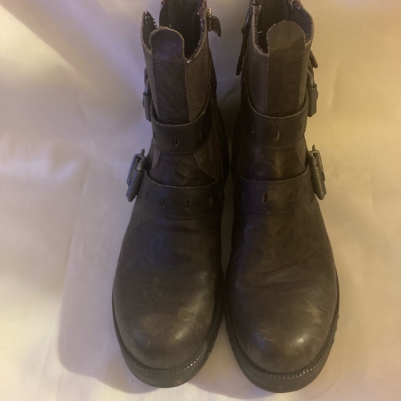 CAT Caterpillar Brown P309001 Kearny Leather Ankle Boots Women’s Sz 7.5 EUC - Picture 2 of 5